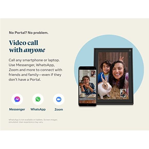 FACEBOOK (META) PORTAL SMART VIDEO CALLING FOR THE HOME WITH 10” TOUCH SCREEN - Picture 6 of 10